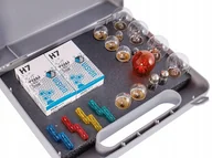 Żarówki samochodowe - Zasobnik żarówek 2x H7 24V 70W + 22 elementy bezpieczniki żarówki P21W C5W - miniaturka - grafika 1