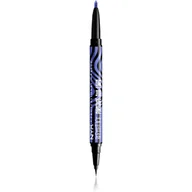Eyelinery - NYX Professional Makeup x Beetlejuice dwustronny eyeliner 02 Black + Purple Chrome 0,1g + 0,4ml - miniaturka - grafika 1