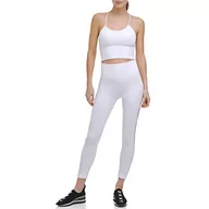 Legginsy - DKNY Damskie legginsy sportowe, biały, M - miniaturka - grafika 1