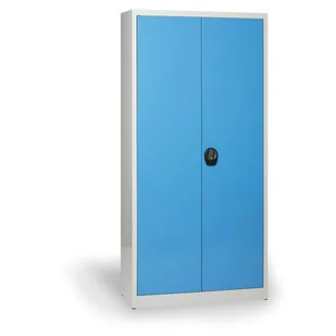 KOVONA Szafa biurowa zdemontowana, 1950 x 950 x 800 mm, szary/niebieski C3940H7.2.B5.14B2B - Szafy biurowe - miniaturka - grafika 1