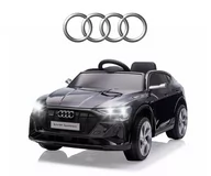 Pojazdy elektryczne dla dzieci - Milly Mally Pojazd na akumulator Audi E-Tron Sportback 4x4 Black - miniaturka - grafika 1