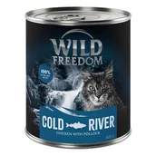 Mokra karma dla kotów - Wild Freedom Adult, 6 x 800 g - bez zbóż - Cold River - Czarniak i kurczak - miniaturka - grafika 1