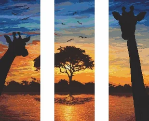 Haft krzyżykowy - Zestaw do haftu - Energia Afryki - tryptyk - Pasmanteria - miniaturka - grafika 1