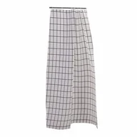 Zasłony prysznicowe - Zasłonka prysznicowa Malva 120 x 180 cm kratka czarnobiały - miniaturka - grafika 1