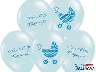 Strong Balloons Balony 14&quot; &quot;Nasz Mały Chłopczyk&quot; STRONG Baby Blue 50 szt SB14P-220-011 - Baby shower i roczek - miniaturka - grafika 1