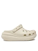 Klapki i japonki damskie - Crocs Klapki Classic Crush Clog 207521 Beżowy - miniaturka - grafika 1