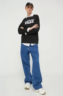 Vans bluza damska kolor czarny z nadrukiem - Bluzy damskie - miniaturka - grafika 1