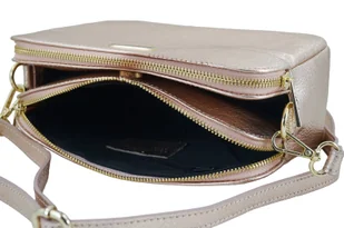 Damska torebka metalizowana - Różowa pudrowa - Torebki damskie - miniaturka - grafika 11