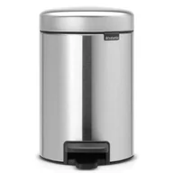 Kosze na śmieci - Brabantia Kosz pedałowy 3l, metaliczny szary - miniaturka - grafika 1