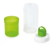 Shakery i bidony sportowe - Snips bidon butelka z pojemnikiem 0,4L+0,25L green - miniaturka - grafika 1