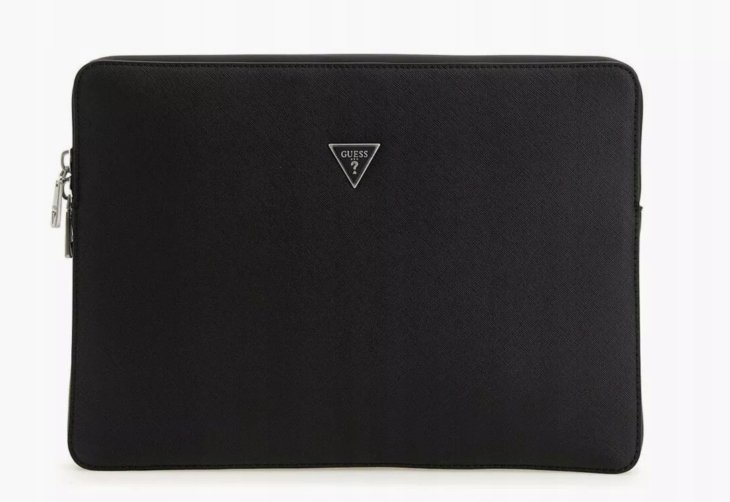 GUESS TORBA NA DOKUMENTY CZARNA NA ZAMEK ŻTE