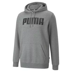 Bluza z kapturem męska Puma ESS FL szara 84723703-S - Bluzy męskie - miniaturka - grafika 1