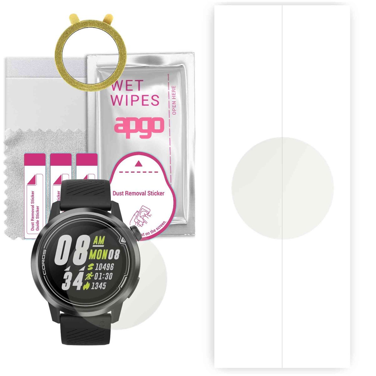 1x Folia hydrożelowa MATOWA do Coros Apex 46mm - apgo Smartwatch Hydrogel MATTE Protection Ochrona na ekran smartwatcha