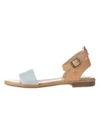 Sandały damskie - Timberland Skórzane sandały "Cherrybrook" w kolorze szaro-beżowym - miniaturka - grafika 1