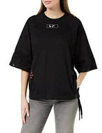 Koszulki i topy damskie - G-STAR RAW Damska koszulka Tweeter Snaps 1 Sl Wmn, Black (Dk Black C673-6484), XXS - miniaturka - grafika 1