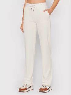 Juicy Couture Spodnie dresowe Del Ray JCAP180 Beżowy Regular Fit - Spodnie sportowe damskie - miniaturka - grafika 1