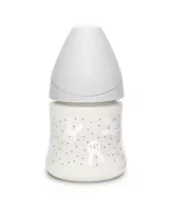 Butelki dla niemowląt - Suavinex Butelka szklana Królik szary 120ml o wolnym przepływie | Hygge Baby sauvinex-306644 - miniaturka - grafika 1