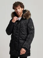 Kurtki męskie - Superdry Płaszcz przejściowy w kolorze czarnym - miniaturka - grafika 1