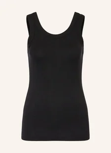 Calvin Klein Top schwarz - Koszulki i topy damskie - miniaturka - grafika 1