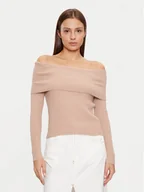 Swetry damskie - ONLY Sweter Katia 15311830 Beżowy Regular Fit - miniaturka - grafika 1