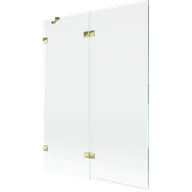 Parawany nawannowe - Mexen Lunar parawan nawannowy 2-skrzydłowy lewy 130 x 150 cm, transparent, złoty - 897-130-100-50-00-L - miniaturka - grafika 1