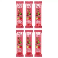 Inne słodycze - Bob Snail Przekąska jabłkowo-truskawkowa bez dodatku cukru Zestaw 6 x 14 g - miniaturka - grafika 1