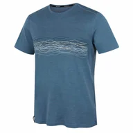 Koszulki sportowe męskie - Koszulka męska MOOA Merino Lyolite Waves 150 Short Rozmiar: L / Kolor: niebieski - miniaturka - grafika 1