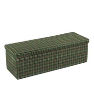 Pufy i podnóżki - Dekoria.pl Dekoria.pl Skrzynia tapicerowana zielono czerwona kratka 120 × 40 × 40 cm Bristol 526-142-69 - miniaturka - grafika 1
