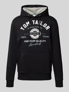 Bluza o kroju regular fit z kapturem i nadrukiem z logo - Koszulki męskie - miniaturka - grafika 1