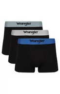 Majtki męskie - Wrangler bawełniane bokserki męskie 3-pack Laverty, Kolor czarny, Rozmiar M, Wrangler - Intymna - miniaturka - grafika 1