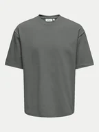 Koszulki męskie - Only & Sons T-Shirt Caspian 22031940 Szary Authentic Fit - miniaturka - grafika 1
