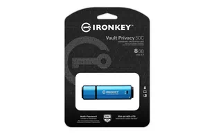 Kingston 8GB IronKey Vault Privacy 50C AES-256 FIPS 197 USB-C - Pendrive - miniaturka - grafika 1