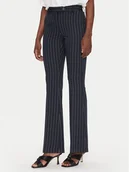 Spodnie damskie - Fracomina Spodnie materiałowe FR25SVA004W761D4 Granatowy Slim Fit - miniaturka - grafika 1