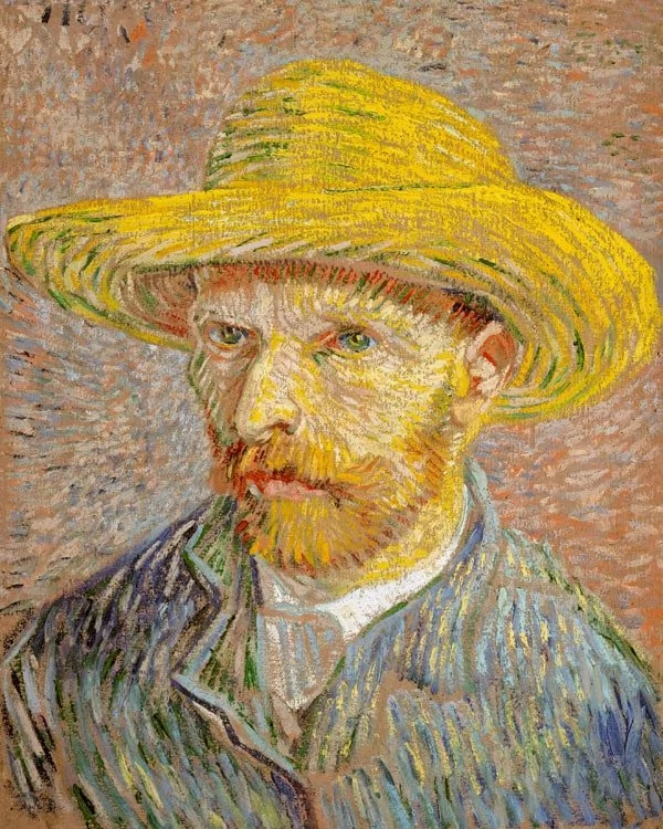 Plakat, Autoportret w Kapeluszu Słomkowym, Vincent van Gogh, 70x100 cm
