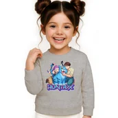 Bluzy dla dziewczynek - BLUZA DZIECIĘCA KPOP DEMON HUNTERS HUNTRIX 146-152 BAWEŁNIANA JAKOŚĆ - miniaturka - grafika 1