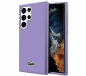 Etui i futerały do telefonów - Lacoste LCHCS23LSLOU Hardcase Silicone do Samsung Galaxy S23 Ultra Fioletowy - miniaturka - grafika 1