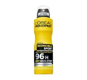 Dezodoranty i antyperspiranty męskie - L'Oreal L'Oreal Men Expert dezodorant spray Invincible Sport 96h - miniaturka - grafika 1