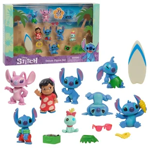 Lilo i Stitch, figurki kolekcjonerskie deluxe, 13 elementów - Figurki dla dzieci - miniaturka - grafika 1