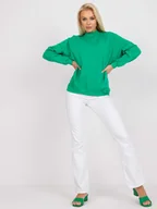 Bluzy damskie - Zielona bluza dresowa basic Twist-S/M - miniaturka - grafika 1