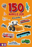 Kolorowanki, wyklejanki - Pojazdy. 150 naklejek - Opracowanie zbiorowe - miniaturka - grafika 1