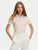 Koszulki i topy damskie - Lacoste Polo PF5462 Różowy Slim Fit - miniaturka - grafika 1