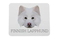 Podkładki pod mysz - Fiński lapphund podkładka geometryczny Art-Dog - miniaturka - grafika 1