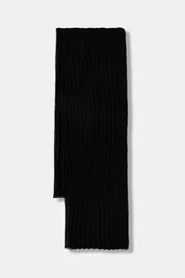 Tommy Hilfiger szal damski kolor czarny wzorzysty AW0AW18049 - Apaszki i szaliki damskie - miniaturka - grafika 1