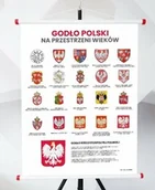 Pomoce naukowe - Plansza - Godło Polski na przestrzeni wieków - miniaturka - grafika 1