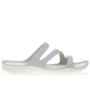 Klapki Crocs Swiftwater Sandal 203998-1FT - szare - Klapki i japonki damskie - miniaturka - grafika 1