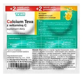 Teva Calcium 14 tabletek musujących 4057711 - Witaminy i minerały Teva Calcium 14 tabletek musujących 4057711 - Witaminy i minerały - miniaturka - grafika 1