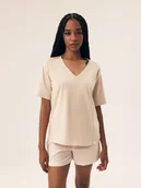 Piżamy damskie - Piżama damska Rossini Esotiq piaskowy beż L - miniaturka - grafika 1