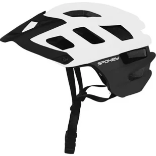 Spokey Singletrail Biało-czarny rozmiar 55-58 - Kaski rowerowe - miniaturka - grafika 1
