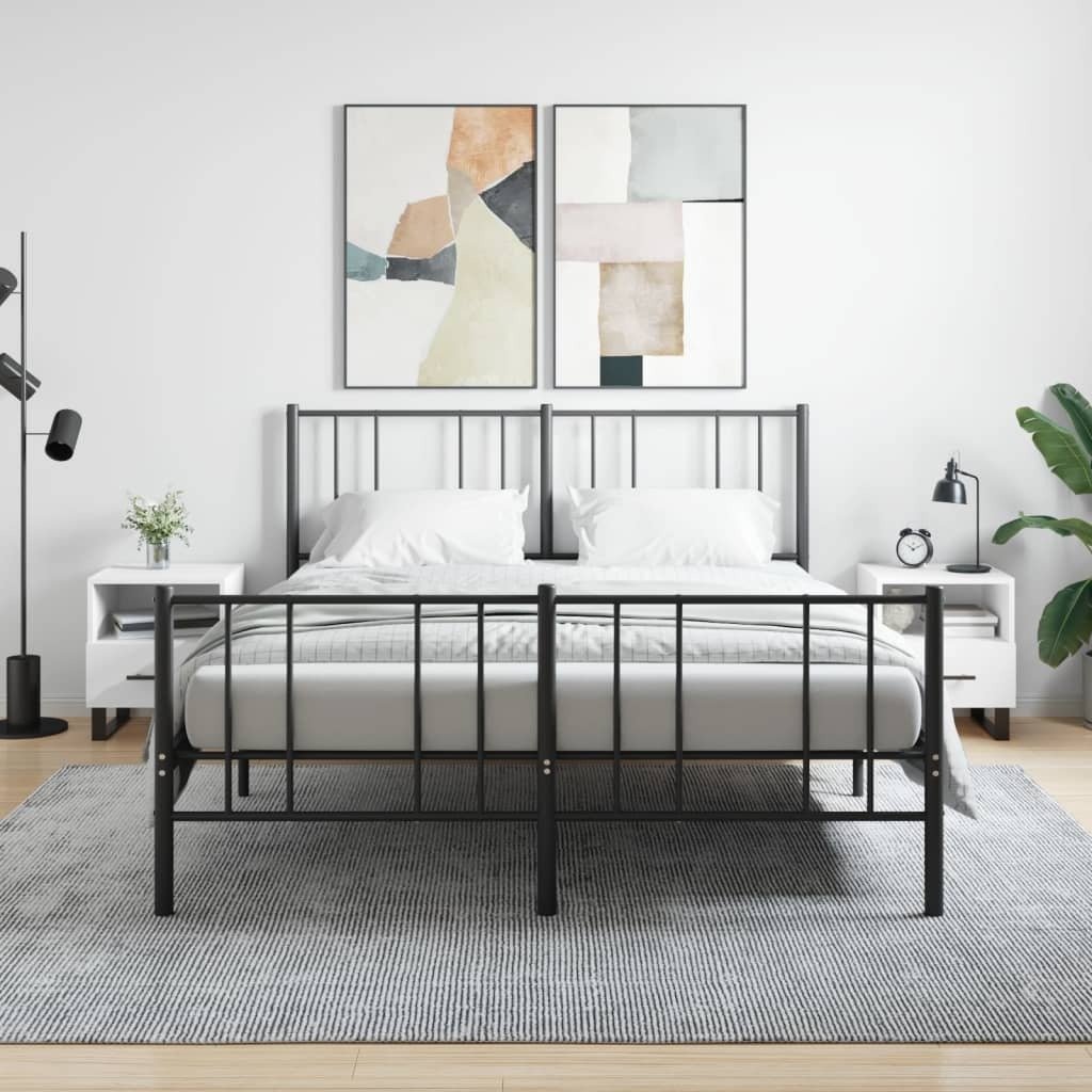 vidaXL Szafki nocne 2 szt. Biały 40x35x47,5 cm Materiał drewnopochodny - Stolik nocny - Szafki nocne - Szafa - Szafka nocna