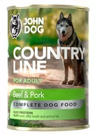 Mokra karma dla psów - JohnDog Country Adult wołowina/wieprzowina 800g - miniaturka - grafika 1